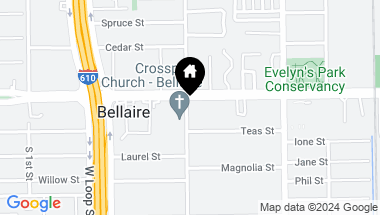 Map of 4553 Bellaire Boulevard, Bellaire TX, 77401