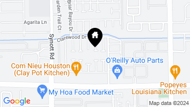 Map of 6638 Westwick Drive, Houston TX, 77072