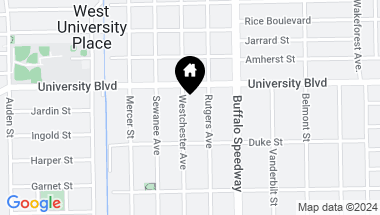 Map of 6319 Westchester Avenue, West University Place TX, 77005