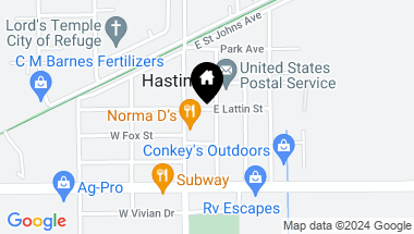 Map of 110 E LATTIN Street, HASTINGS FL, 32145