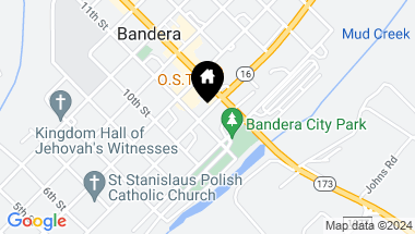 Map of 1102 Cypress St, Bandera TX, 78003