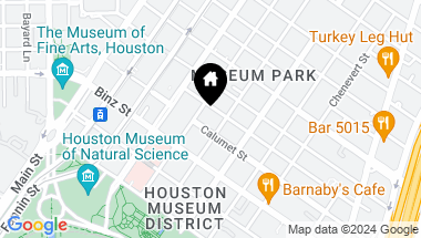 Map of 1401 Calumet Street # 202, Houston TX, 77004