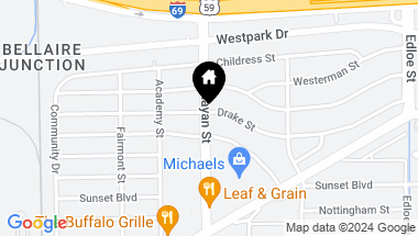 Map of 5305 Weslayan Street, Houston TX, 77005
