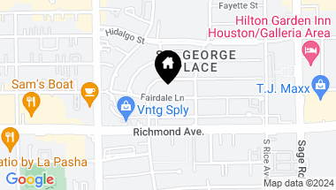 Map of 5426 Fairdale Lane, Houston TX, 77056