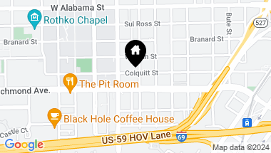 Map of 4202 Roseland Street, Houston TX, 77006
