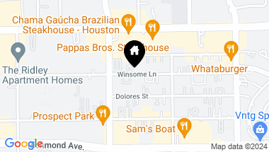 Map of 5907 Winsome Lane, Houston TX, 77057
