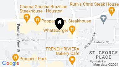 Map of 5639 Val Verde Street, Houston TX, 77057