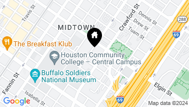 Map of 1505 Stuart Street Street, Houston TX, 77004