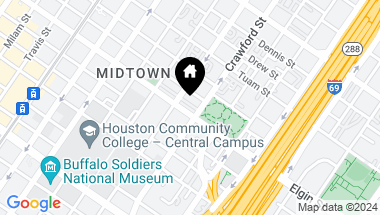 Map of 1513 Elgin Street, Houston TX, 77004
