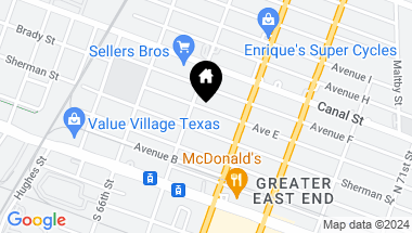 Map of 6714 Avenue E, Houston TX, 77011