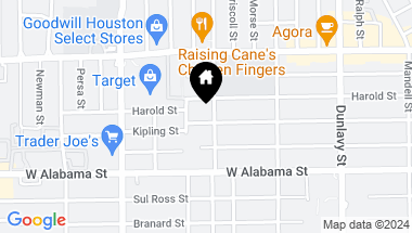 Map of 1908 Kipling Street, Houston TX, 77098