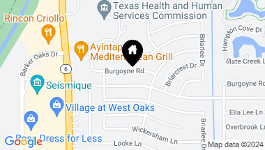 Map of 14223 Burgoyne Road, Houston TX, 77077