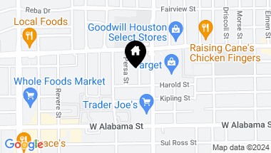 Map of 2636 Peckham Street, Houston TX, 77098