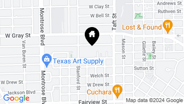 Map of 548 Bomar Street, Houston TX, 77006