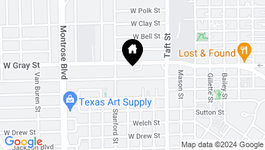 Map of 514 Peden Street, Houston TX, 77006