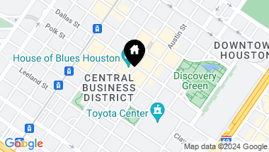 Map of 1211 Caroline Street # 1602, Houston TX, 77002
