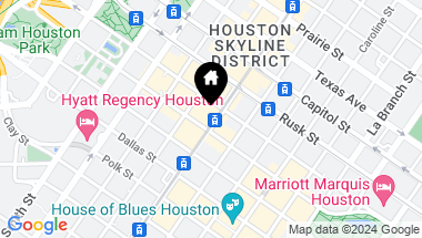 Map of 914 Main Street # 1201, Houston TX, 77002