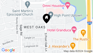 Map of 983 S Post Oak Lane, Houston TX, 77056