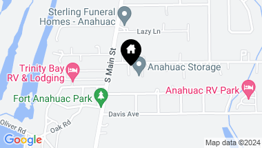 Map of 404 Oak Street, Anahuac TX, 77514