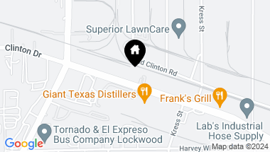 Map of 5611 Clinton Drive, Houston TX, 77020