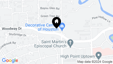 Map of 5210 Woodway Drive, Houston TX, 77056
