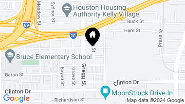 Map of 615 Cage Street, Houston TX, 77020