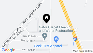 Map of 12478 NW 157 TER, ALACHUA FL, 32615