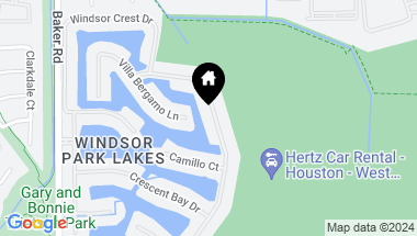 Map of 18422 Windsor Lakes Drive, Houston TX, 77094
