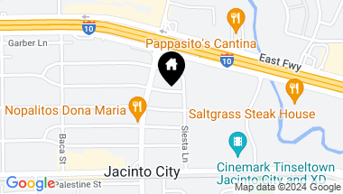Map of 11206 La Crosse Street, Jacinto City TX, 77029