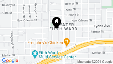 Map of 1505 Copeland Street, Houston TX, 77020