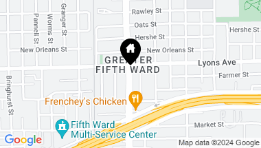 Map of 0 Waco Street, Houston TX, 77020