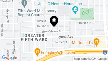 Map of 4627 New Orleans Street, Houston TX, 77020