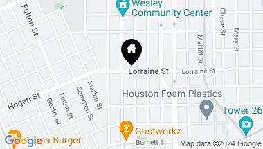 Map of 1418 Lorraine Street, Houston TX, 77009