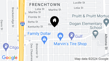 Map of 2606 Staples Street, Houston TX, 77026