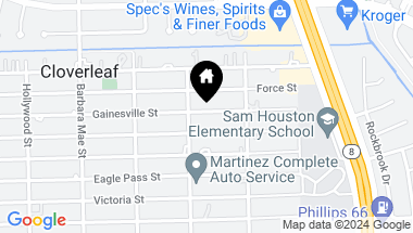 Map of 14514 Gainesville Street, Houston TX, 77015