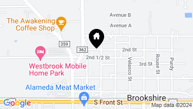Map of 4206 2nd 1/2 Street, Brookshire TX, 77423