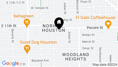 Map of 935 Redan Street, Houston TX, 77009