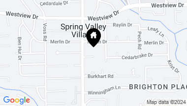 Map of 8507 Cedarbrake Drive, Spring Valley Village TX, 77055