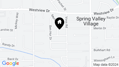 Map of 8814 Cedarbrake Drive, Spring Valley Village TX, 77055