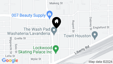Map of 3603 E Lockwood Drive, Houston TX, 77026