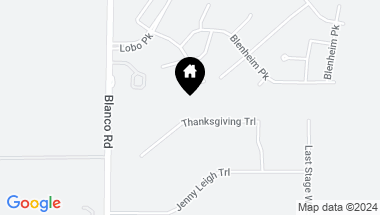 Map of 34856 Thanksgiving Trail, Bulverde TX, 78163