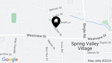 Map of 1413 Bracher Street, Spring Valley Village TX, 77055