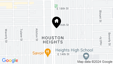 Map of 1530 Heights Boulevard # 10, Houston TX, 77008