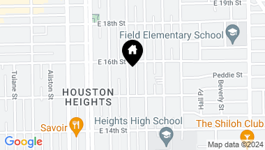 Map of 1528 Cortlandt Street, Houston TX, 77008