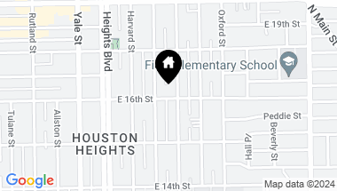 Map of 309 E 16th Street, Houston TX, 77008