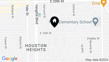 Map of 1604 Cortlandt Street, Houston TX, 77008