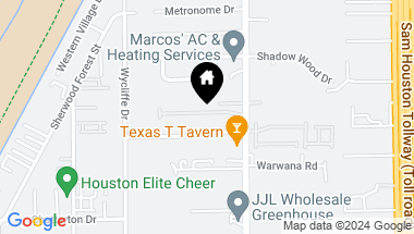 Map of 10929 Cannes Memorial Drive, Houston TX, 77043