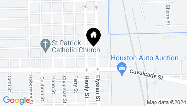 Map of 4909 Elysian Street, Houston TX, 77009