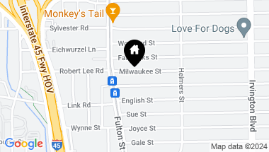 Map of 216 Milwaukee Street, Houston TX, 77009