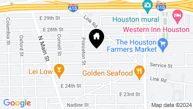 Map of 928 E 26th Street, Houston TX, 77008